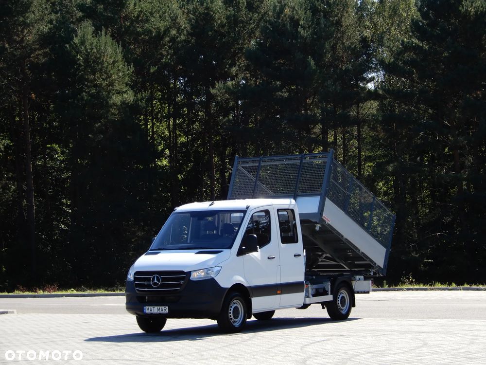 Mercedes-Benz Sprinter 319 CDI 190 KM MIXTO Doka Brygadowy Dubel+Wywrotka Siatkowa x 3 Kiper Wywrot 2.70 Cm Długi 6-Cio Os. 795 Kg Ładownośći HAK 3500 Kg 50 Tys Przeb. Stan Faktyczny Auta NOWY JAK Z SALONU