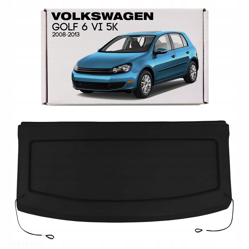 volkswagen golf 6 vi 5k 2008-2013 półka bagażnika 1k6867769 czarna now - 1