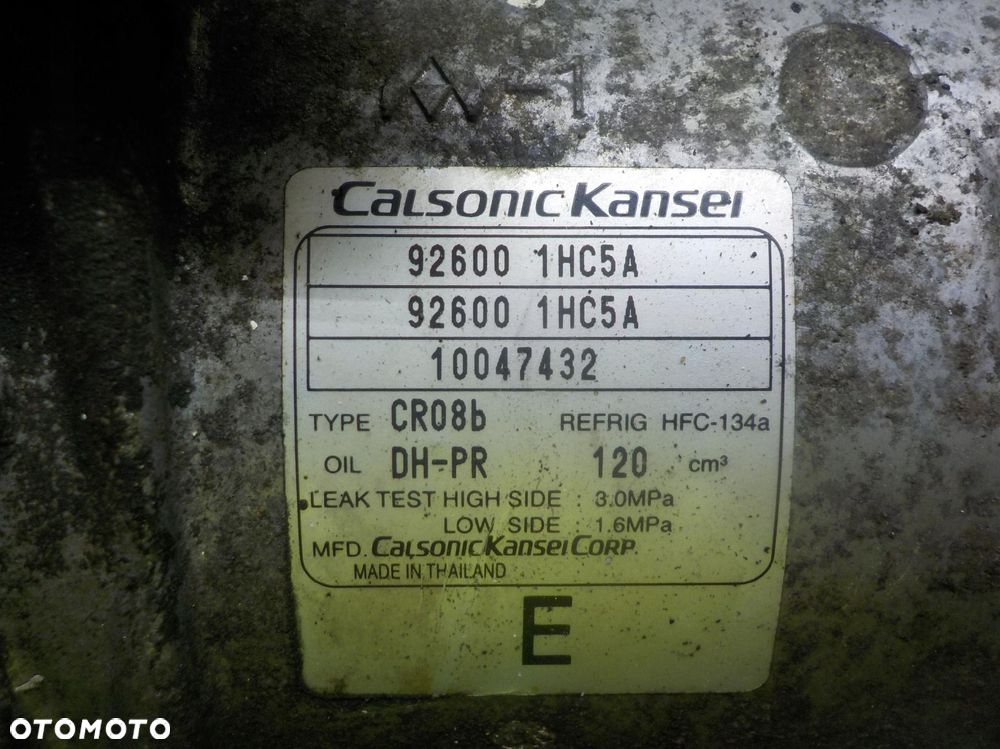 NISSAN MICRA IV K13 SPRĘŻARKA KLIMATYZACJI 926001HC5A - 2
