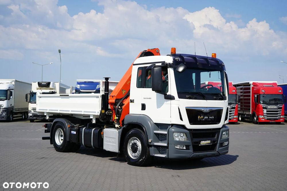 MAN TGS / 18.480 / E 6 / 4 X 4 / WYWROTKA + HDS / PALFINGER PK 20001 / PILOT - 26