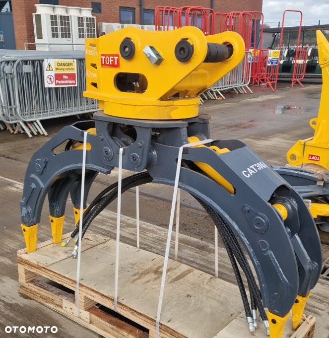 Chwytak hydrauliczny obrotowy sortujący wyburzeniowy kleszcze pięciopalczaste Toft 04G, 300kg CAT 306 CAT 307 NOWE!!! - 4