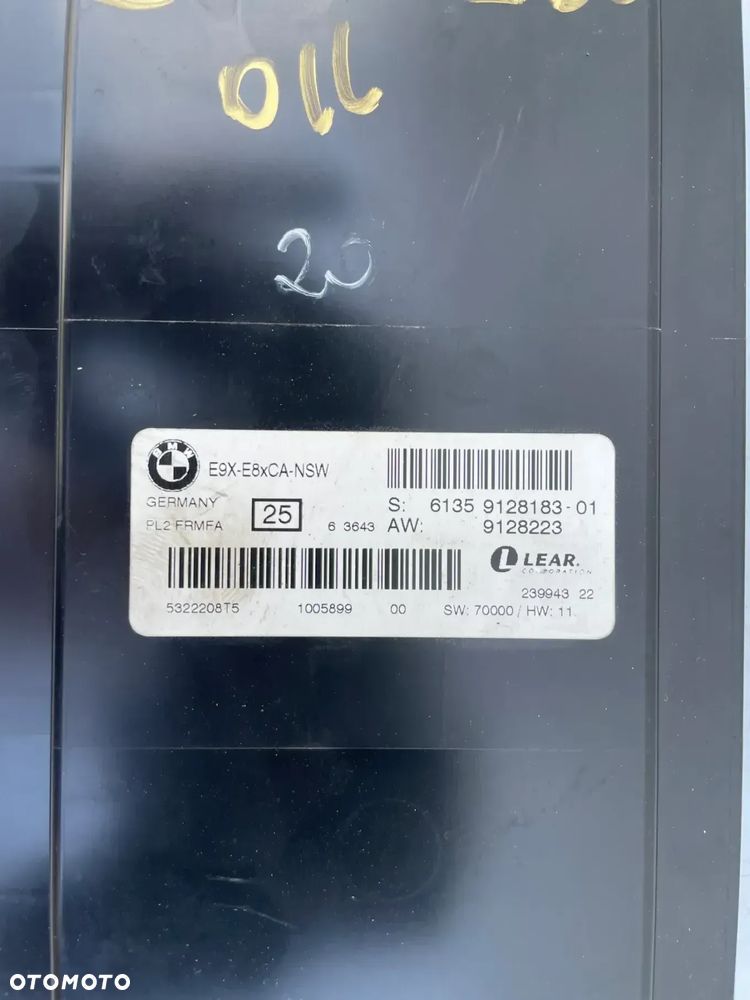 STEROWNIK MODUŁ ŚWIATEŁ BMW E90 6135912818301 9128223 - 2