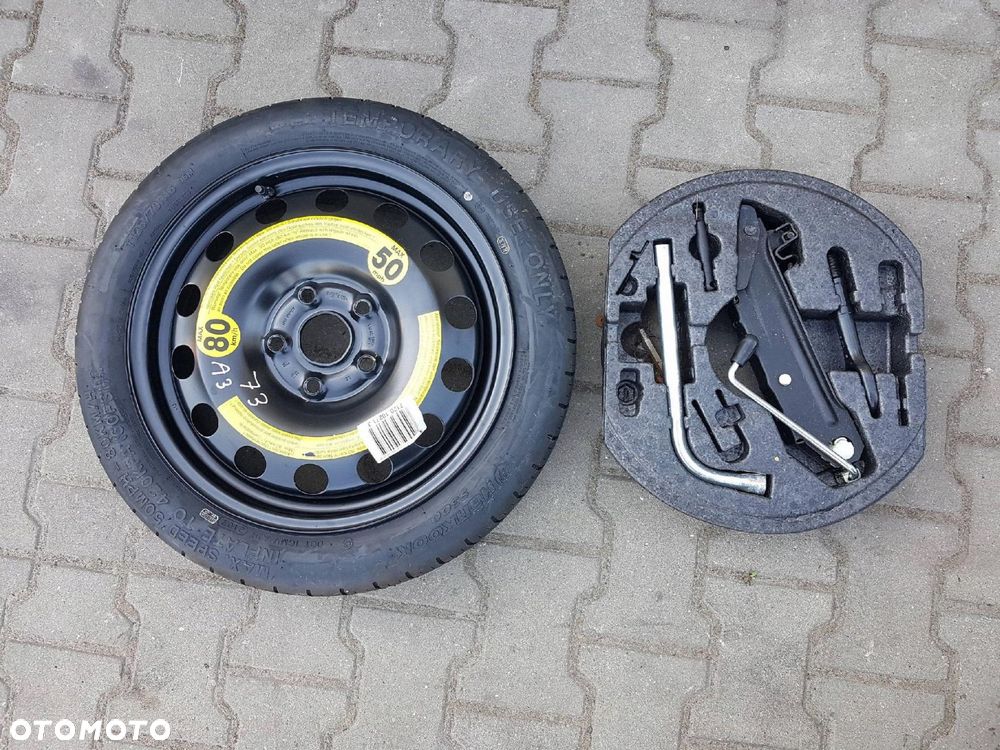 AUDI A3 8P VW GOLF V VI 5 6 KOŁO DOJAZDOWE 16 5X112 LEWAREK - 1