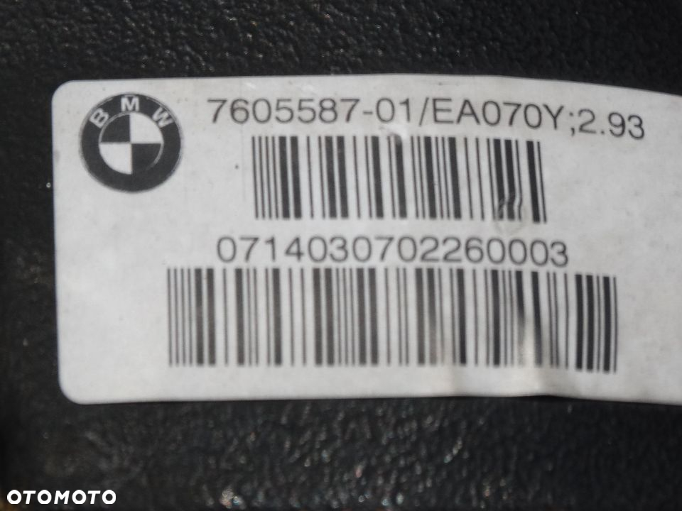 BMW F20 116D Dyfer Most Dyferencjał 2,93 15r 50000km 7605587 - 7