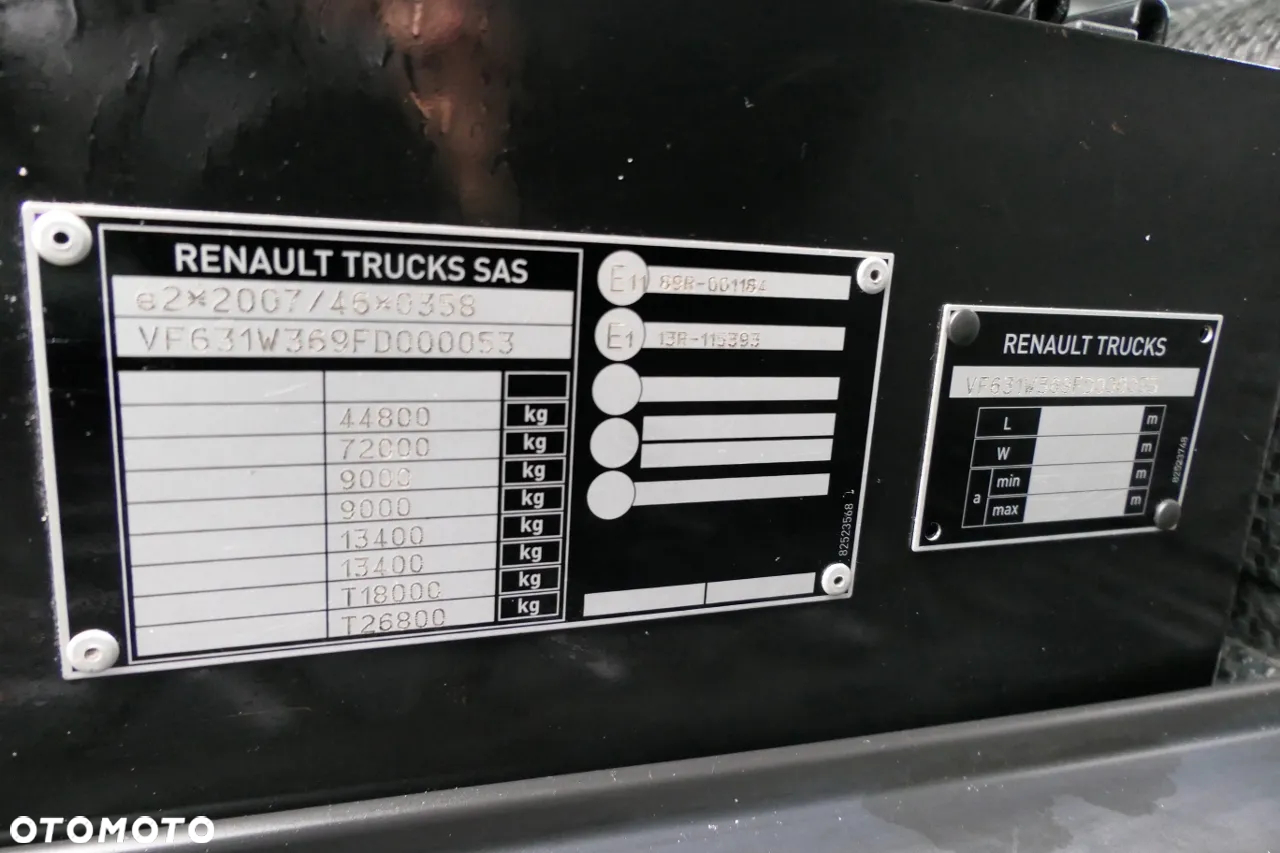 Renault K 480 / 8x6 / WYWROTKA TYLNOZSYPOWA 25 m3 / EURO 6 - 34