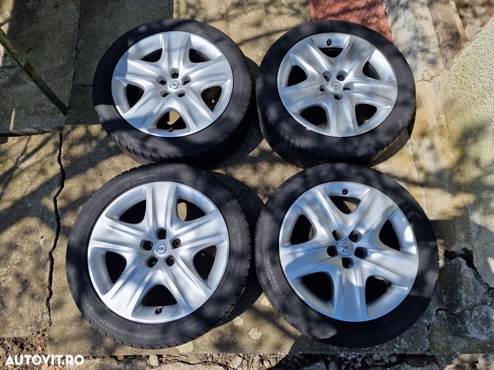 215 50 R 17 jante tabla cu cauciucuri de vara 5 x 115 Opel Astra J - 7