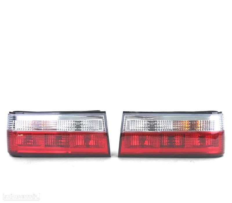 FAROLINS TRASEIROS BMW E30 87-90 CABRIO TOURING 90-93 VERMELHO BRANCO - 3