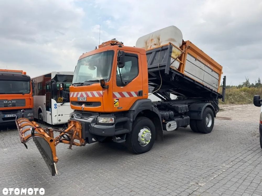 Renault Kerax 4x4 320DCi Wywrotka 3str 2004r. Klima SPECJALNY Solarka ACOMETIS Piaskarka Pług - 1