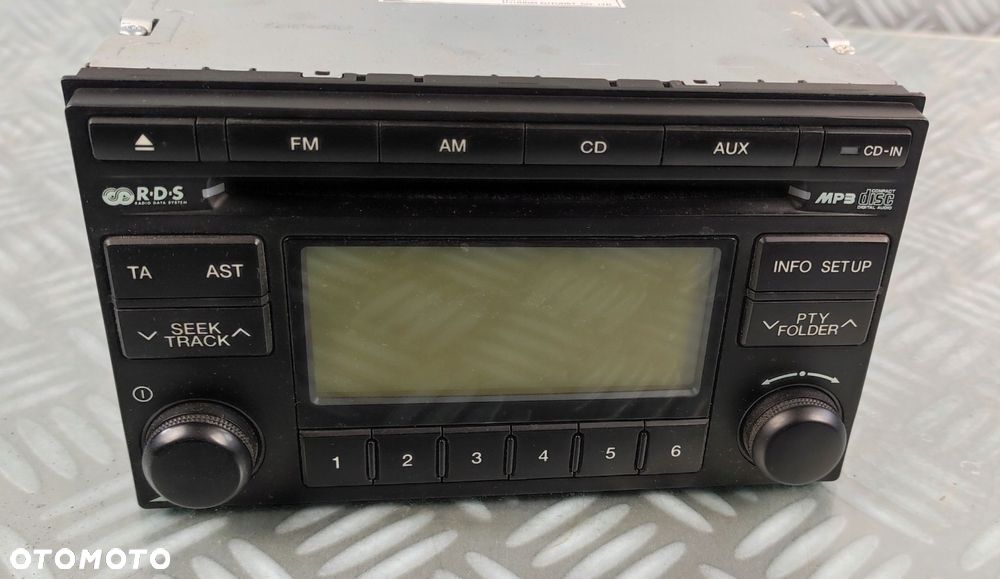 96175-2E600 radio fabryczne cd mp3 aux HYUNDAI TUCSON I 1 LIFT 04-10 2 DIN - 3
