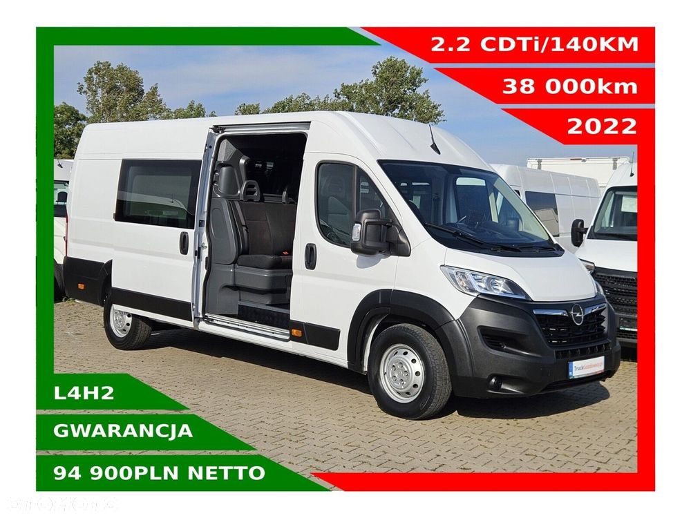 Opel movano L4H2 *94900zł Netto* Brygadówka 6 osób 2.2 CDTi/140KM