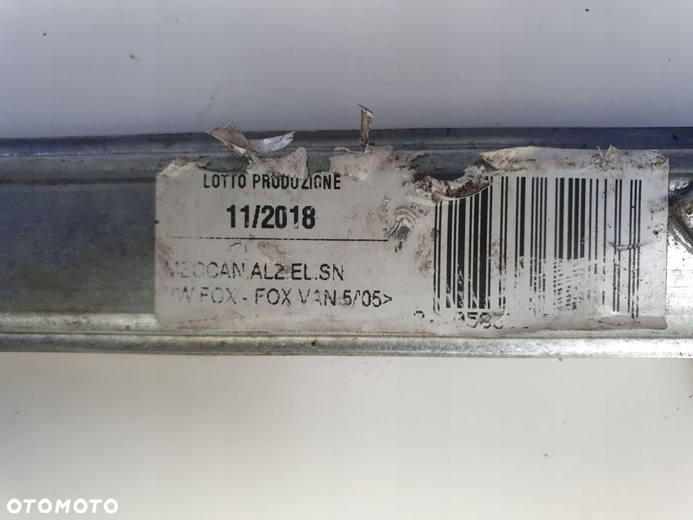 Vw Fox LEWY PRZEDNI PODNOŚNIK SZYBY Mechanizm przód 5Z3971121B - 3