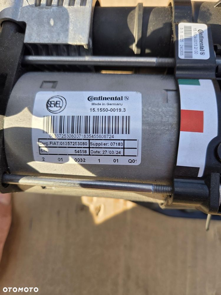 Sprężarka Kompresor Zawieszenia Powietrza Fiat Ducato III Citroën Jumper II Peugeot Boxer II 1638151480 1357253080 - 4