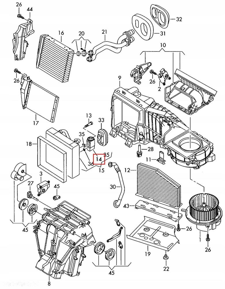 ZAWÓR ROZPRĘŻNY KLIMATYZACJI VW TOURAN 1T3 LIFT 1.4 TSI 1K0820679 - 7