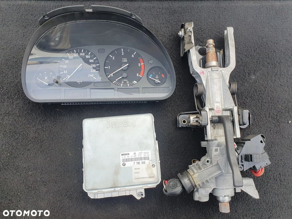 BMW E39 2.5TDS ZESTAW STARTOWY 7785932 0281001373 PRĘDKOŚCIOMIERZ ZEGARY STACYJKA KLUCZYK - 1