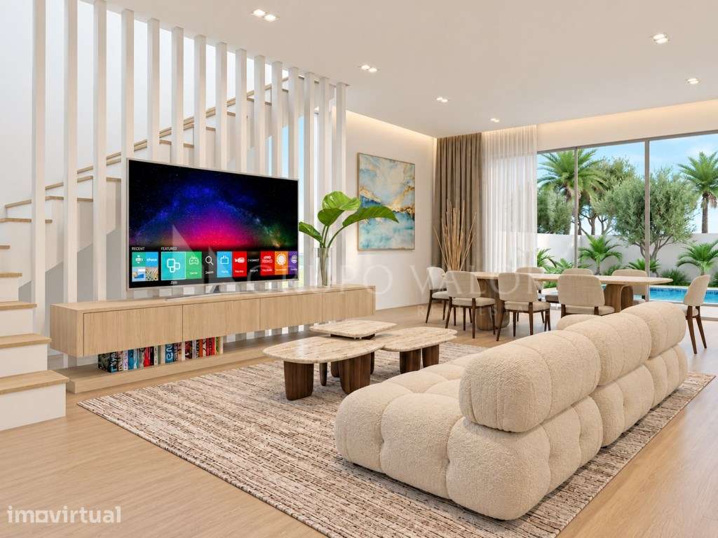 Moradia T4 de Arquitetura Contemporânea com Piscina e Garagem Priva... - Grande imagem: 3/4