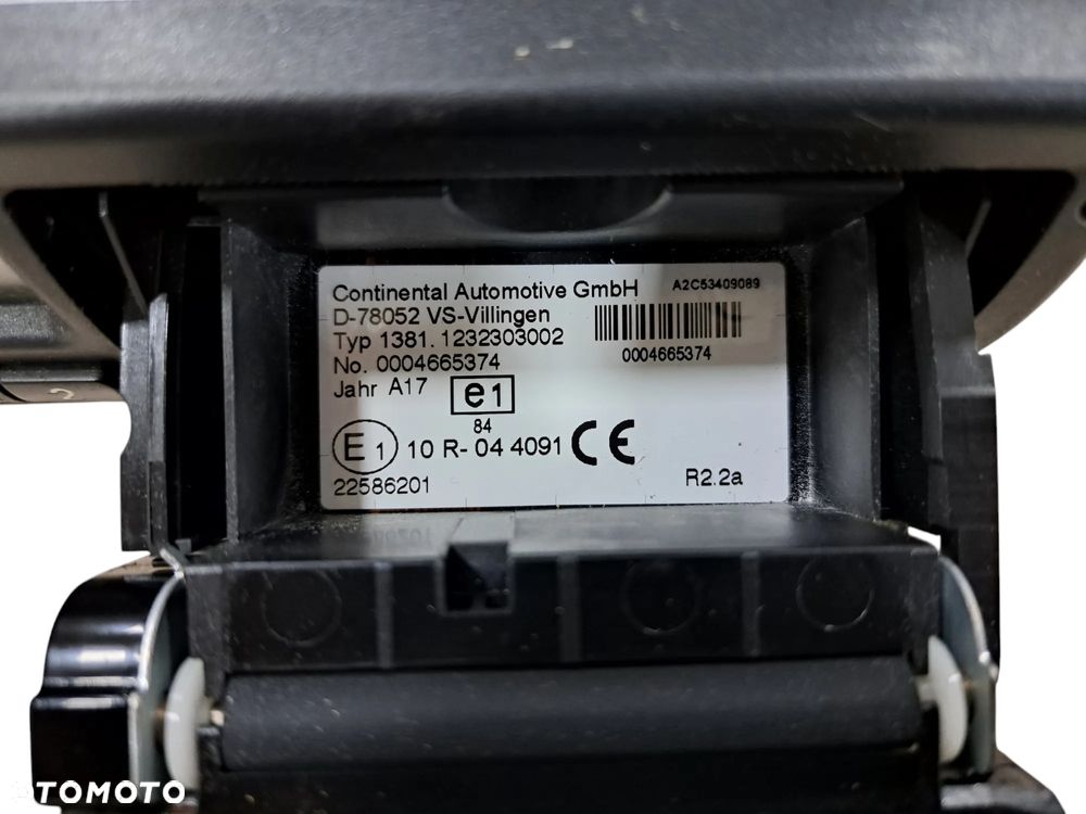 TACHOGRAF CYFROWY TYP 1381 VOLVO 2016R 2017R. VER 2.2  22586201 - 2