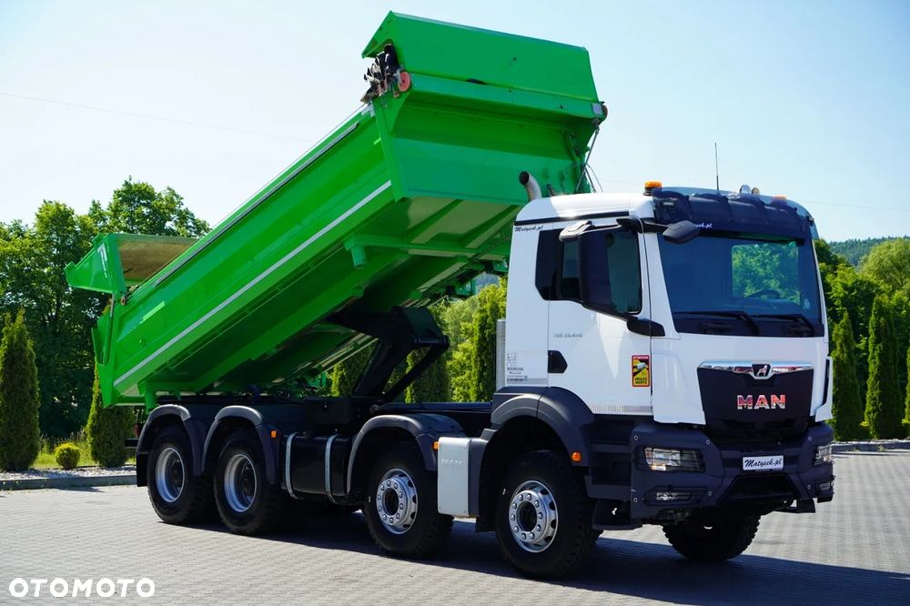 MAN TGS 35.470 / 8x4 / WYWROTKA 2 STRONNA / HYDROKLAPA / HYDROBURTA / BORDMATIK / OPONY 100% / NAVI RIO / EURO 6 - 3