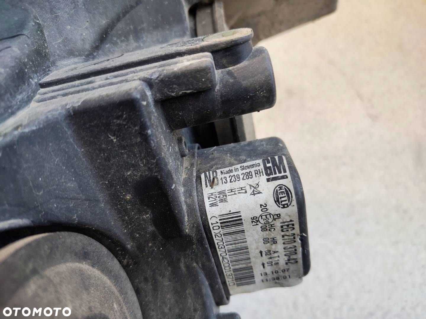 REFLEKTOR LAMPA PRAWA PRZÓD PRZEDNIA OPEL ASTRA H III EUROPA 1EG270370-42 - 6