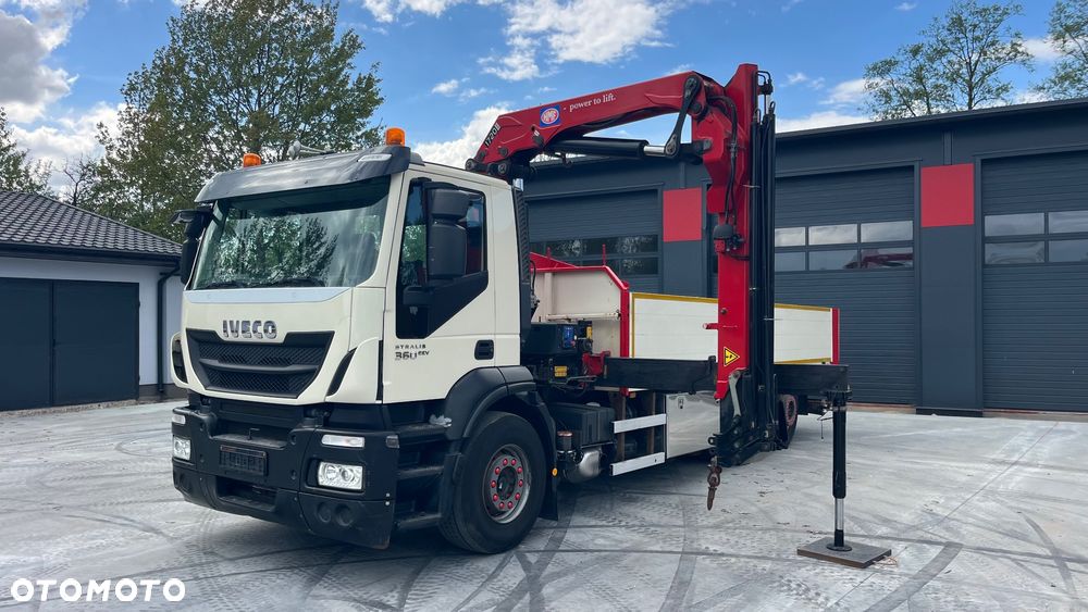 Iveco Stralis EEV 6x2 HMF 1720 K4 Ster Radiowe 2013 Rok Top Stan Os Skrętna Podwieszana Zabudowa Burtowa Platforma (Palfinger Hiab Fassi) - 2
