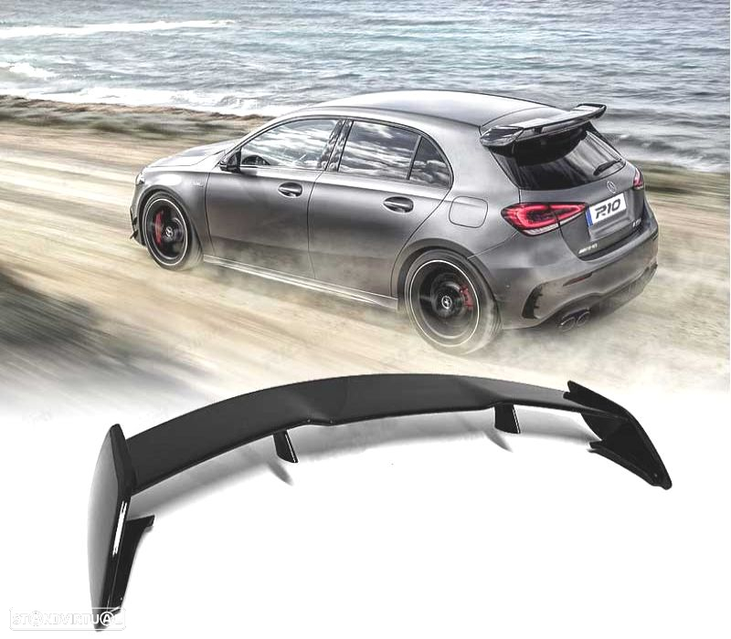 AILERON TRASEIRO MERCEDES CLASE A W177 18- LOOK AMG A45 PIANO BLACK - 4