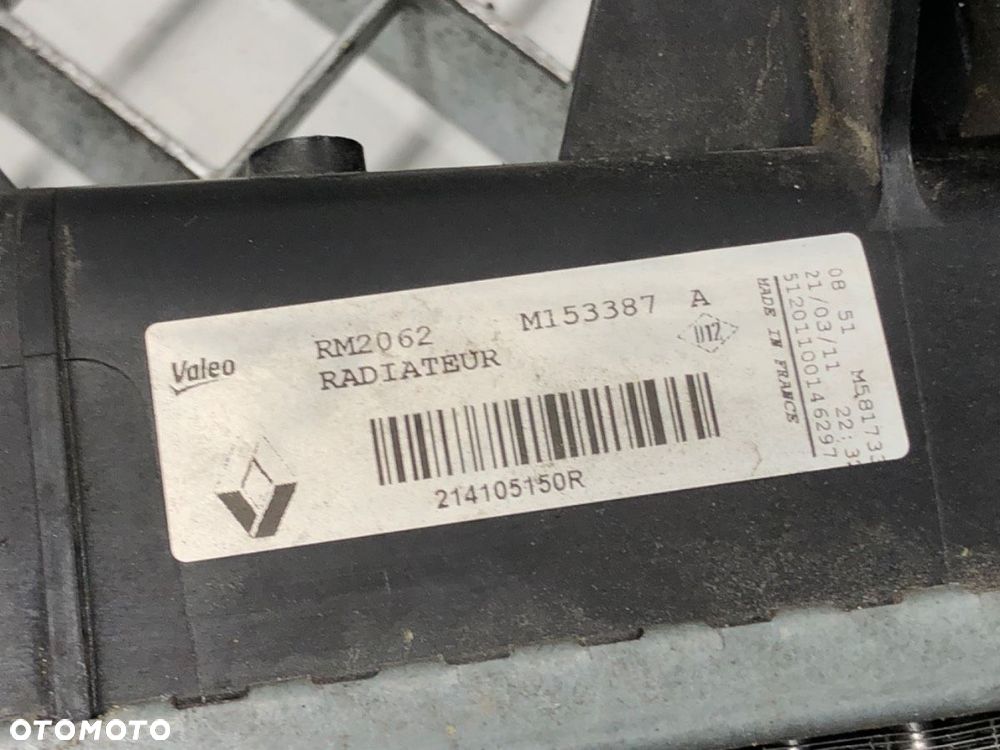 CHŁODNICA WODY  RENAULT MEGANE III liftback (BZ0/1_, B3_) 2008 - 2022 1.5 dCi (BZ0C) 66 kW [90 KM] - 3