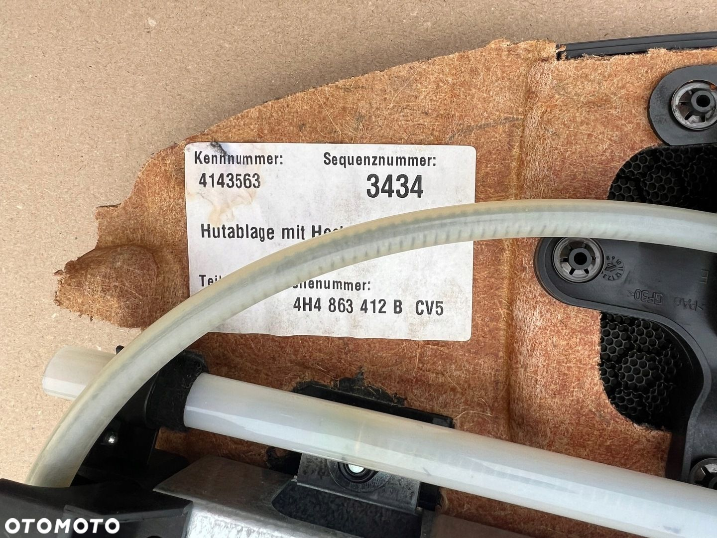 AUDI A8 D4 LONG PÓŁKA ROLETA BAGAŻNIKA ELEKTRYCZNA 4H4863412B - 4