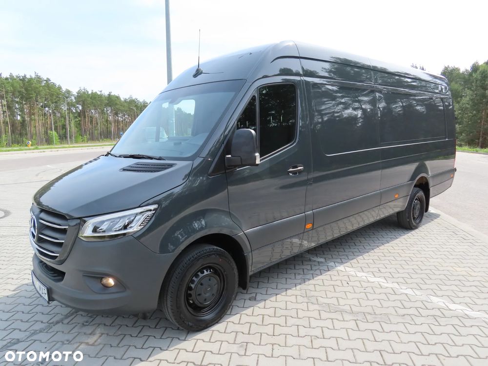 Mercedes-Benz Sprinter 319 CDI 190 KM 9G-Tronic Automat Model 907 Furgon Blaszak Ekstra Długi LONG MAXI + 4800 mm Rozstaw Osi 4325 mm Ładowność 981 Kg GWARANCJA FABRYCZNA Kabina Sypialniana + WEBASTO FULL Opcja Wyposażenia OKAZJA DOSTĘPNY I GOTOWY - 8
