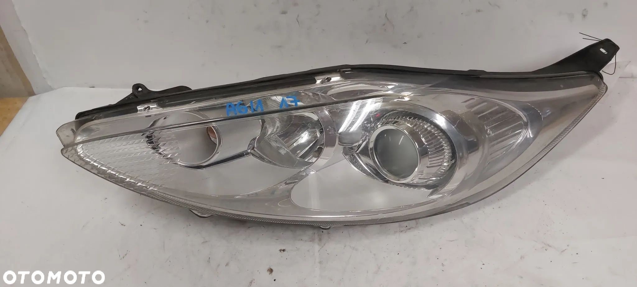 .  PRZOD PRZEDNIA LAMPA LEWA FORD FIESTA MK7 SOCZEWKA !BRAK UCHWYTU! - 1
