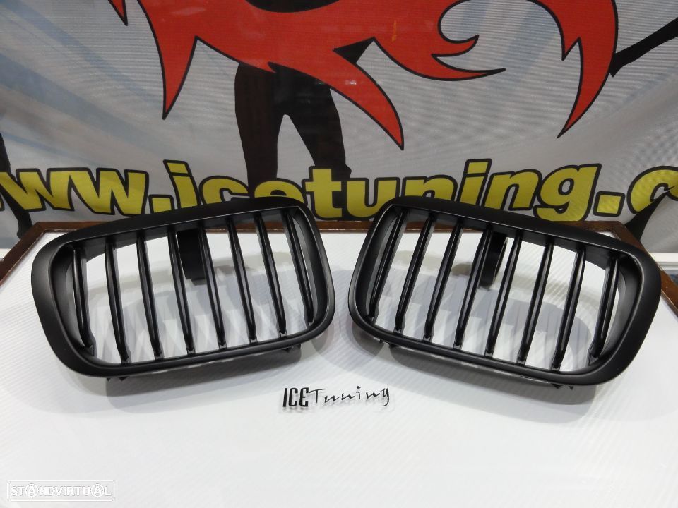Grelha frontal BMW E46 Compact 01-05 Preto mate - 1