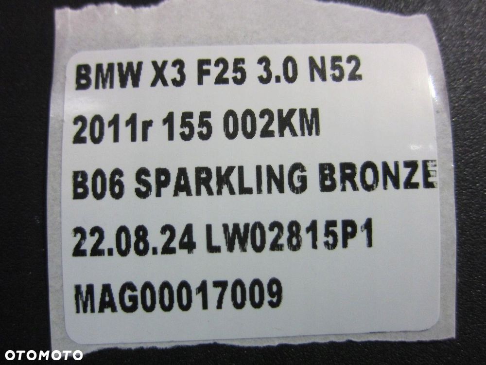 BMW X3 F25 N52 3.0 2.8 PAS PRZEDNI BELKA CHŁODNICA 7593842 7593850 7371989 - 13