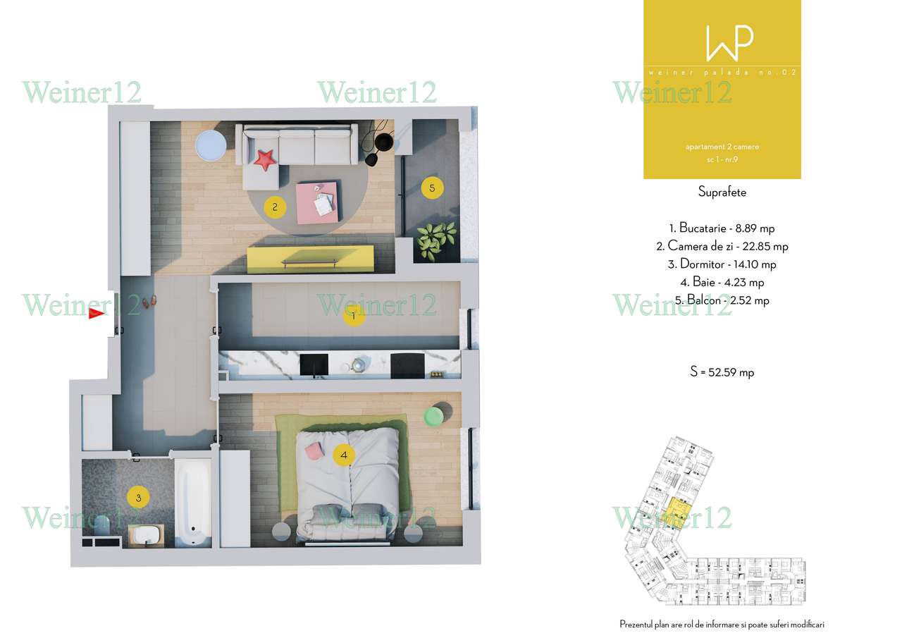 Apartament 2 Camere Weiner2Residence Mutare Imediata DirectDezvoltator — fotografia 1