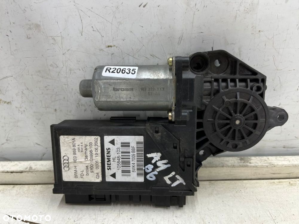 Podnośnik szyb Audi A4 B6 00-06r. lewy tylny silniczek podnoszenia szyby lewy tył 8e0959801a - 1