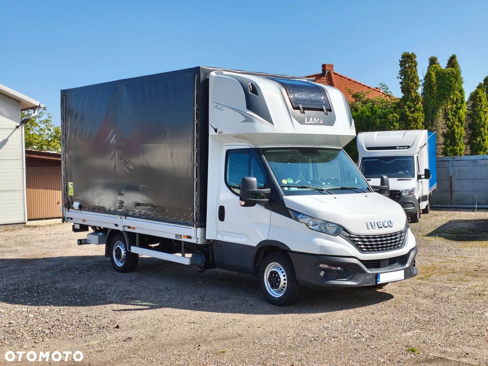 Iveco DAILY 35S18 WINDA DHOLLANDIA BAR 750KG FIRNA PLANDEKA 9EP KLAPA BEZWYPADKOWY SERWISOWANY FV23% - 2