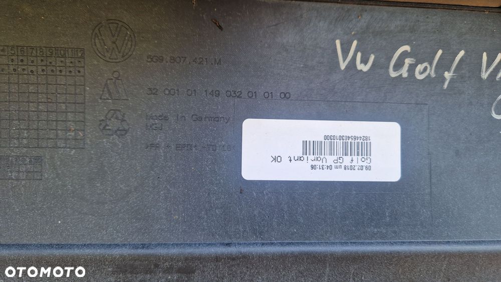 VW GOLF 7 VII VARIANT KOMBI LIFT 2018 ZDERZAK TYLNY TYŁ 5G9807421M - 6
