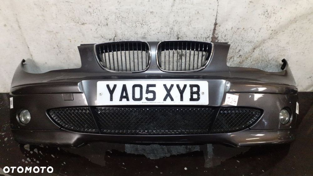 ) ZDERZAK PRZÓD PRZEDNI DO BMW E87 SERII 1 SPARKLING GRAPHITE SZARY GRAFIT HALOGENY - 1