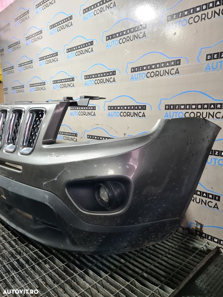 Bara fata Jeep Compass 2011 - 2015 ARGINTIU (809) model fara spalatoare far - 3