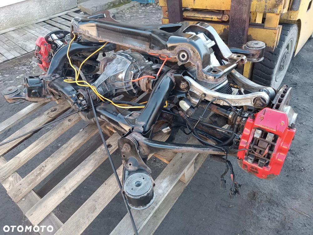 PORSCHE CAYENNE TURBO S GTS 4.5 V8 Sanik Wózek ZAWIESZENIE Tylne Tył KOMPLETNE DYFER MIECHY ZACISKI - 4