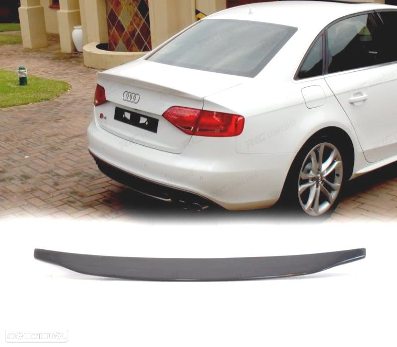 AILERON SPOILER TRASEIRO PARA AUDI A4 B8 07-15 LOOK S4 - 3