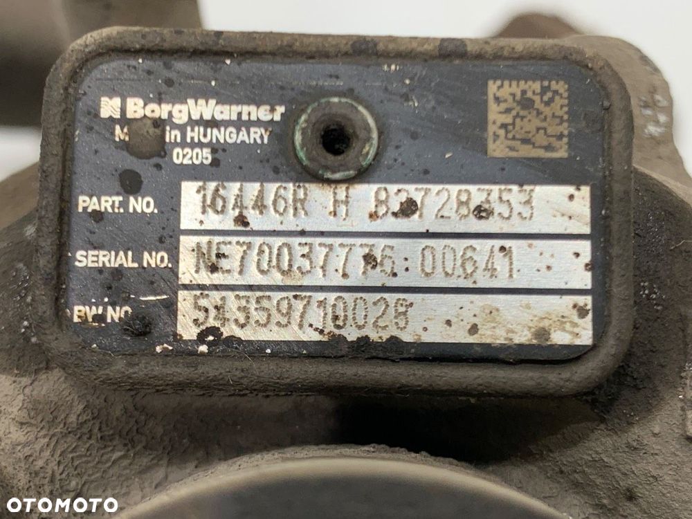 TURBOSPRĘŻARKA  DACIA DUSTER (HS_) 2010 - 2018 1.5 dCi (HSAJ) 66 kW [90 KM] olej napędowy 2010 - - 7