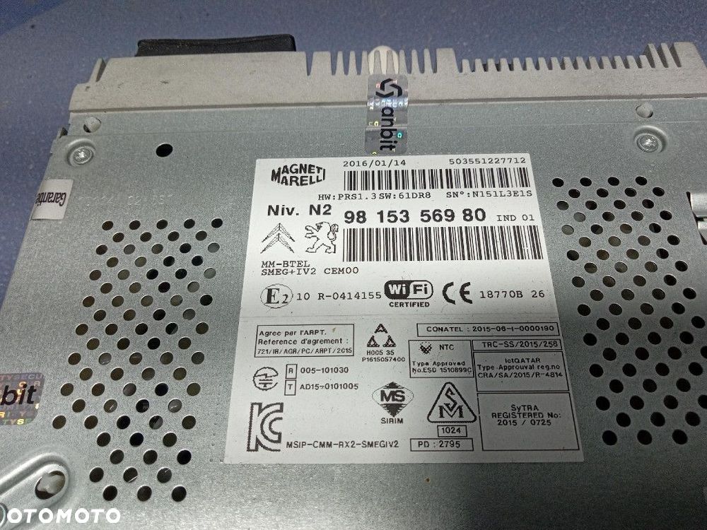 CITROEN C4 II B7 LIFT DS4 RADIO NAWIGACJA 9815356980 - 5