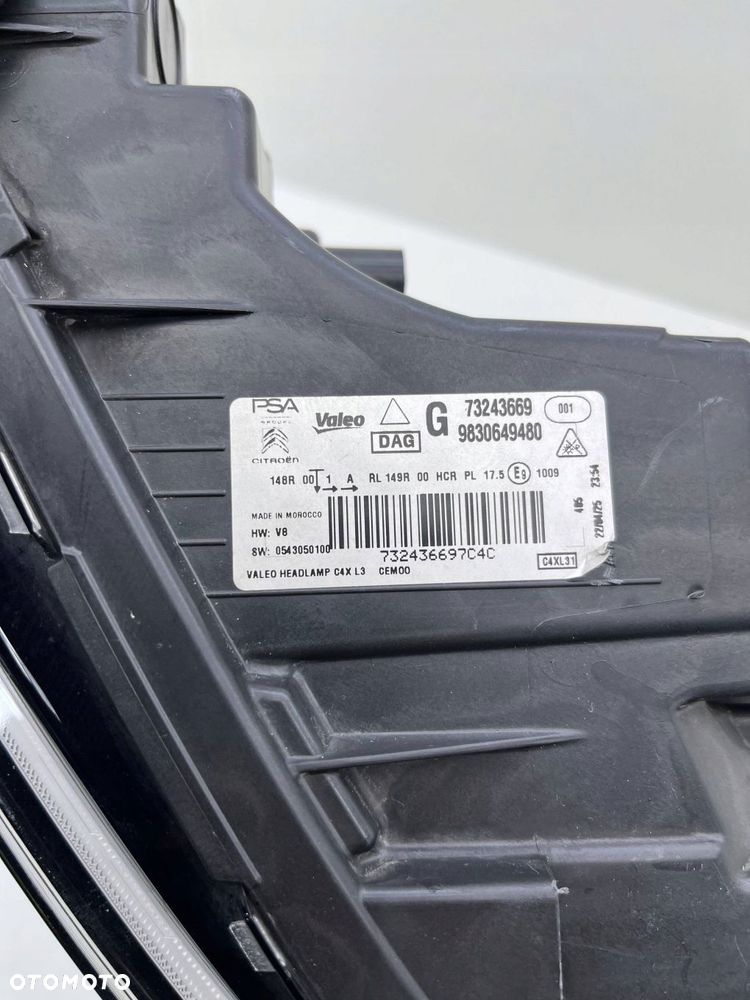 CITROEN C4 III LEWA LAMPA FULL LED EUROPA 9830649480 - 5