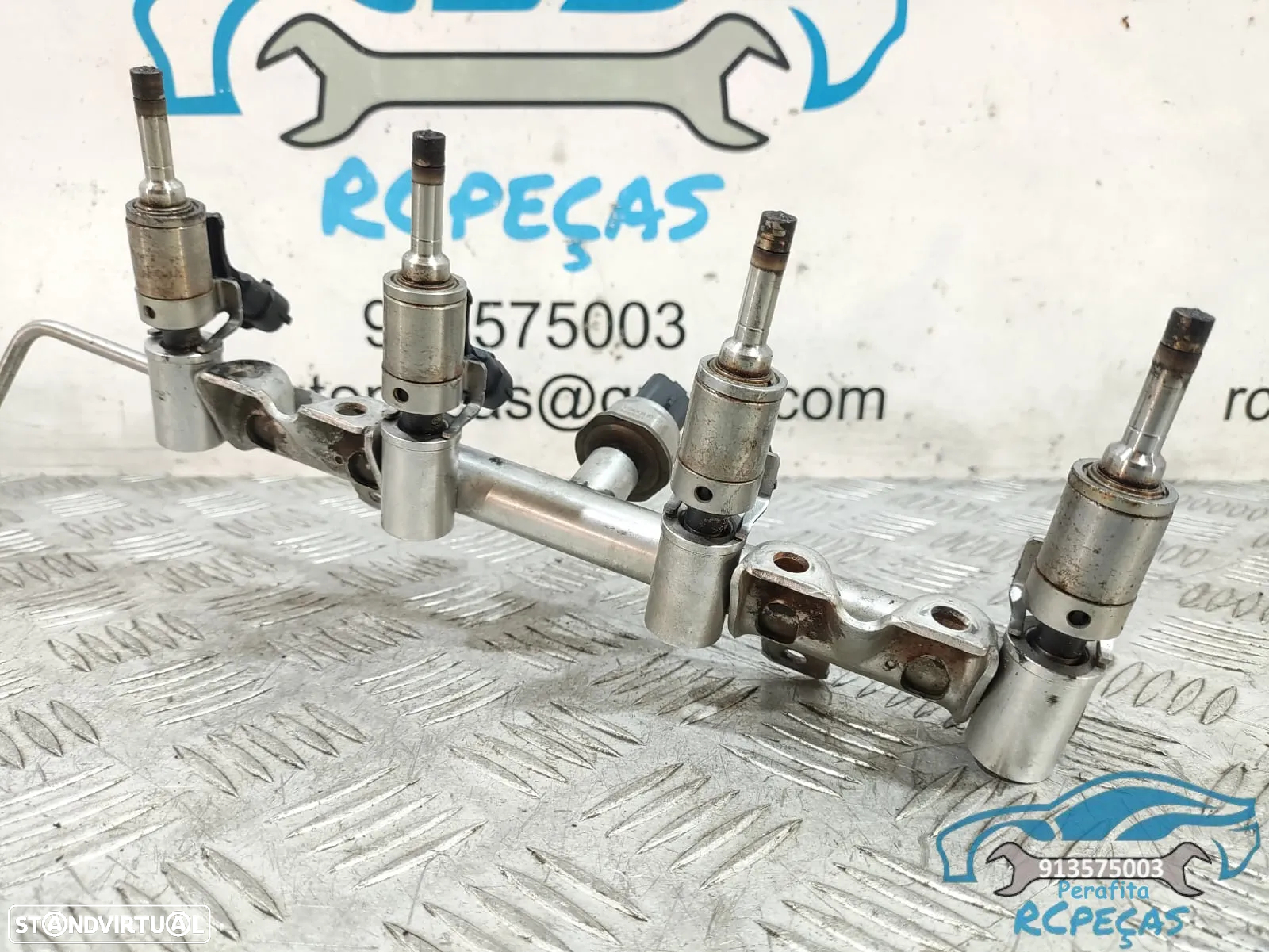 Régua e Conjunto 4 Injetores Bosch / Mini - N14B16CD - V7540439 | V7568050 | V7598785 | 0261500102 - 1.6 Cooper S | JCW - 6