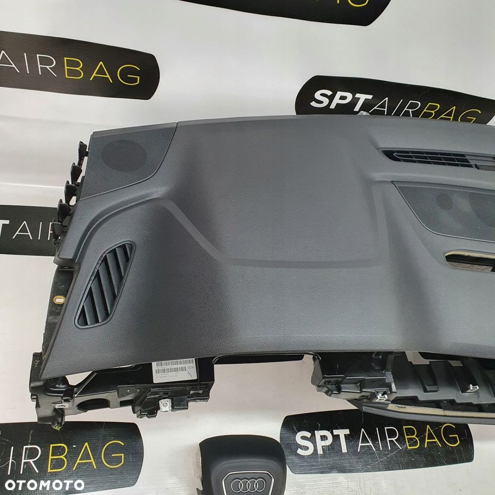 AUDI Q7 4M II DESKA ROZDZIELCZA KONSOLA KOKPIT PULPIT PODUSZKI AIRBAG AIR BAG PASY KIT SET - 2