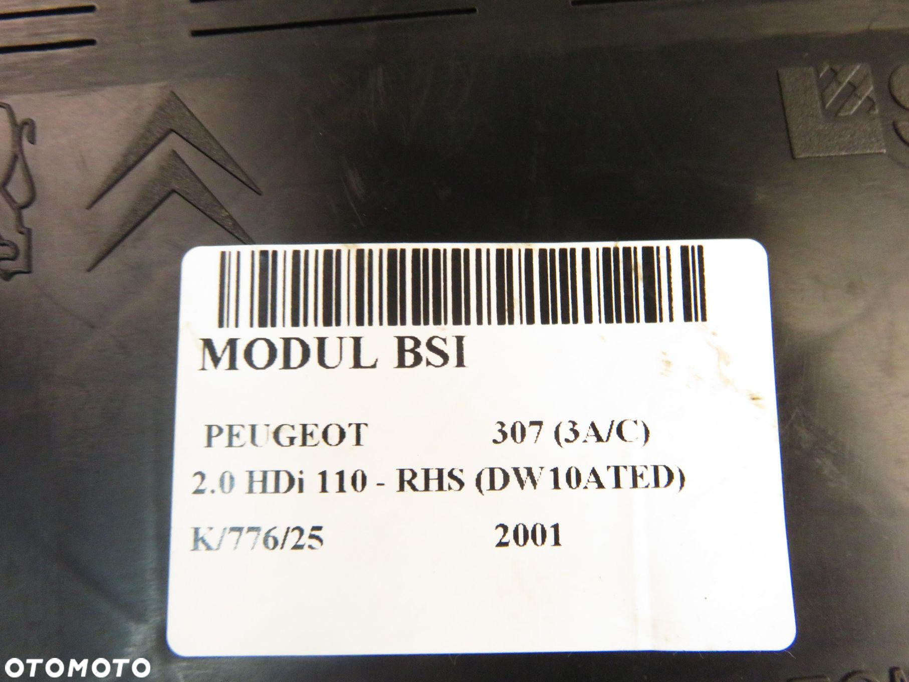 BSI PEUGEOT 307 (3A/C) 2.0 HDi 110 - RHS (DW10ATED) 9636760580E 9644098280 - 2