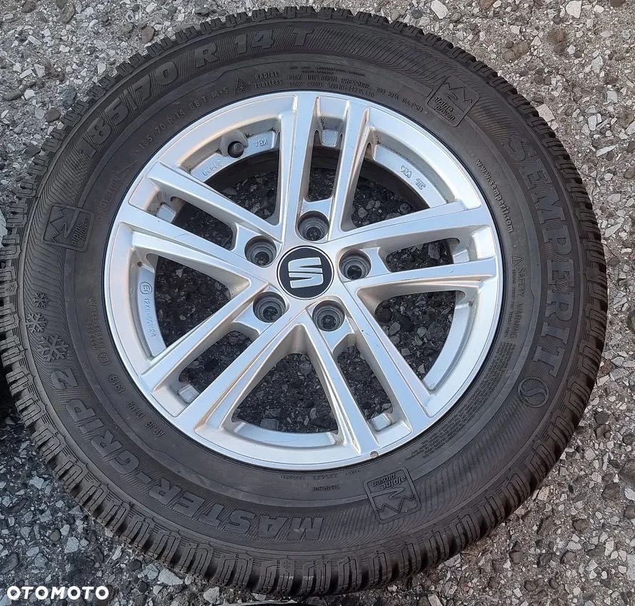 4x koła opony felgi zima Seat Ibiza Mii Arona VW Audi Skoda Semperit Master Grip 2 185/70/14 185/70R145/70 5x100 - 5