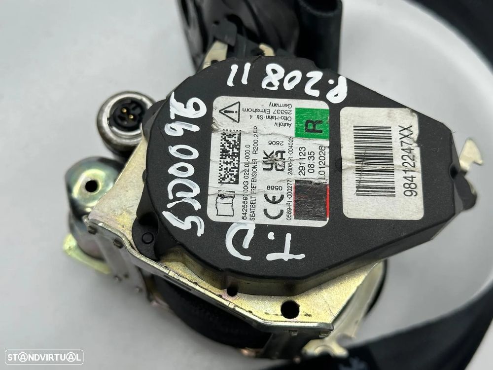 Cinto / Pré Tensor Trás Direito / Esquerdo - Peugeot 208 II - 5