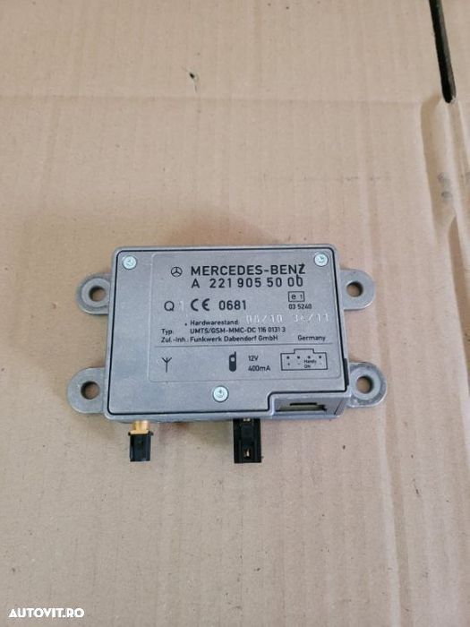 Amplificator Antena Mercedes ML GLE W166 S Class W221 An 2011-2019 Cod  A2219055000 - 1