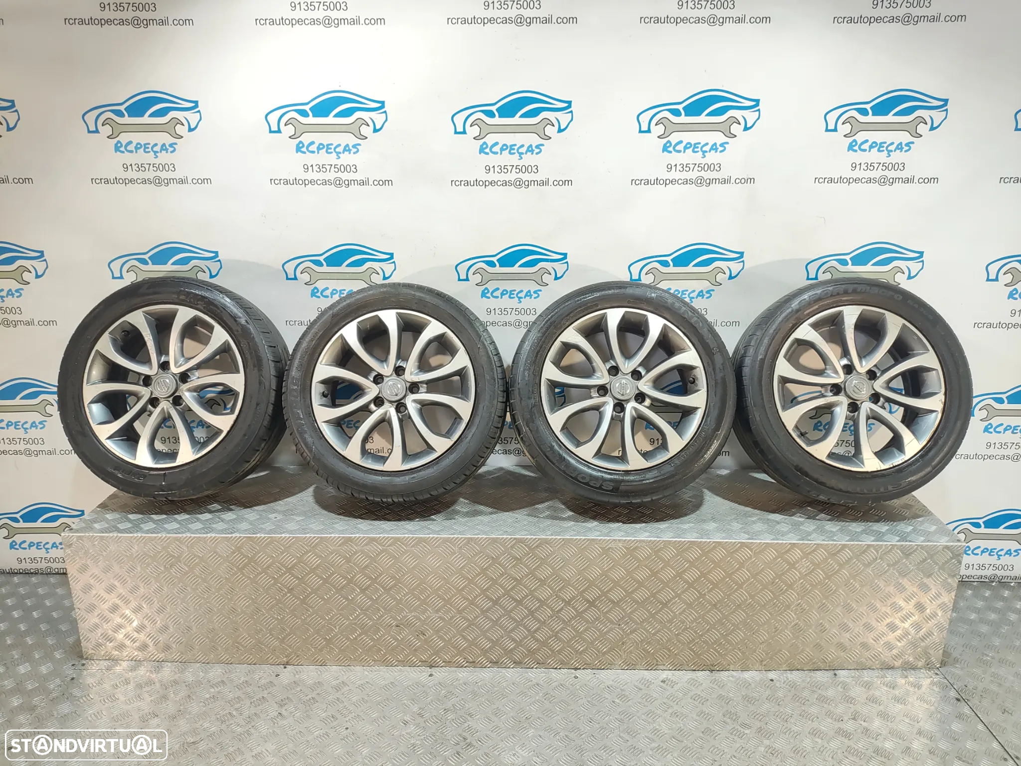 JANTES ORIGINAIS NISSAN JUKE TEKNA 17 POLEGADAS 7J ET47 5X114,3 - 8
