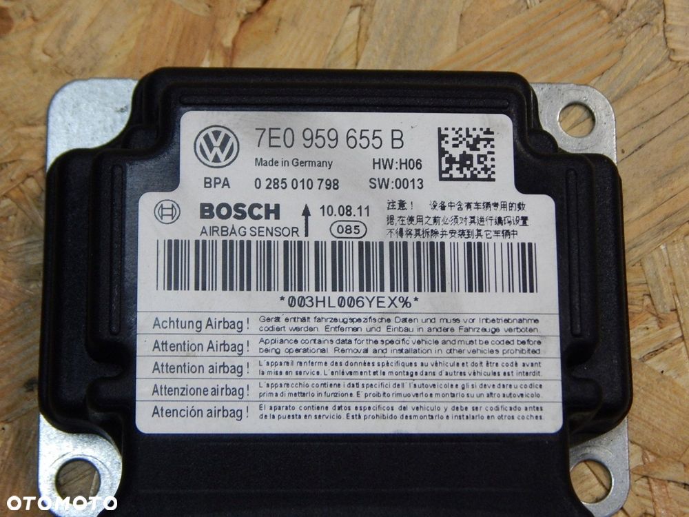 vw t5 lift poduszka pasy sensor airbag komplet 7e1880200 7e0880201h - 5