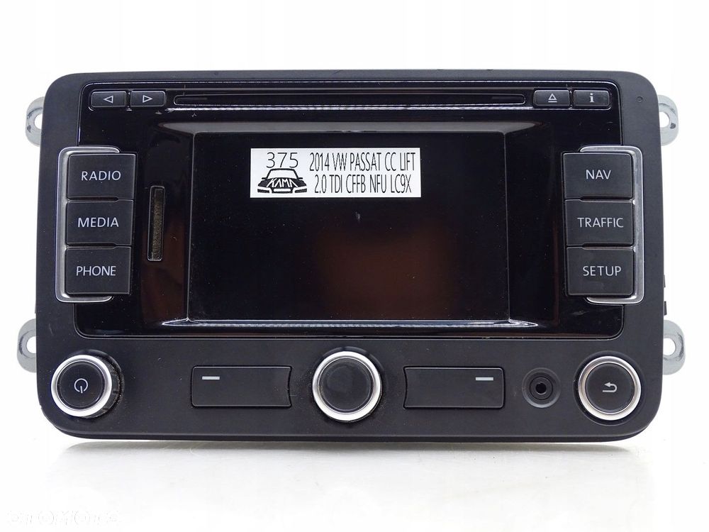 RADIO NAVI NAWIGACJA MMI MEDIA CD AUX VW PASSAT CC LIFT 3C8035279G - 2